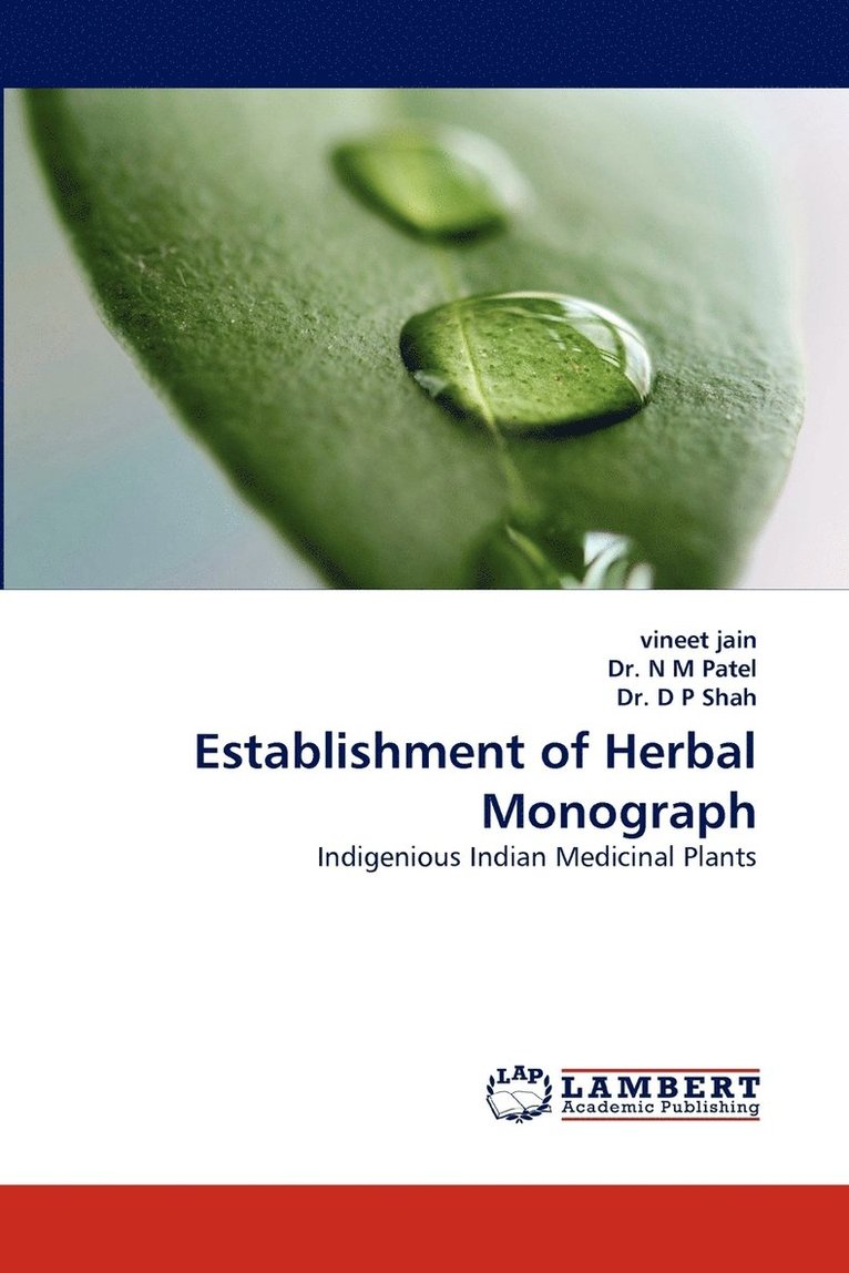 Establishment of Herbal Monograph 1