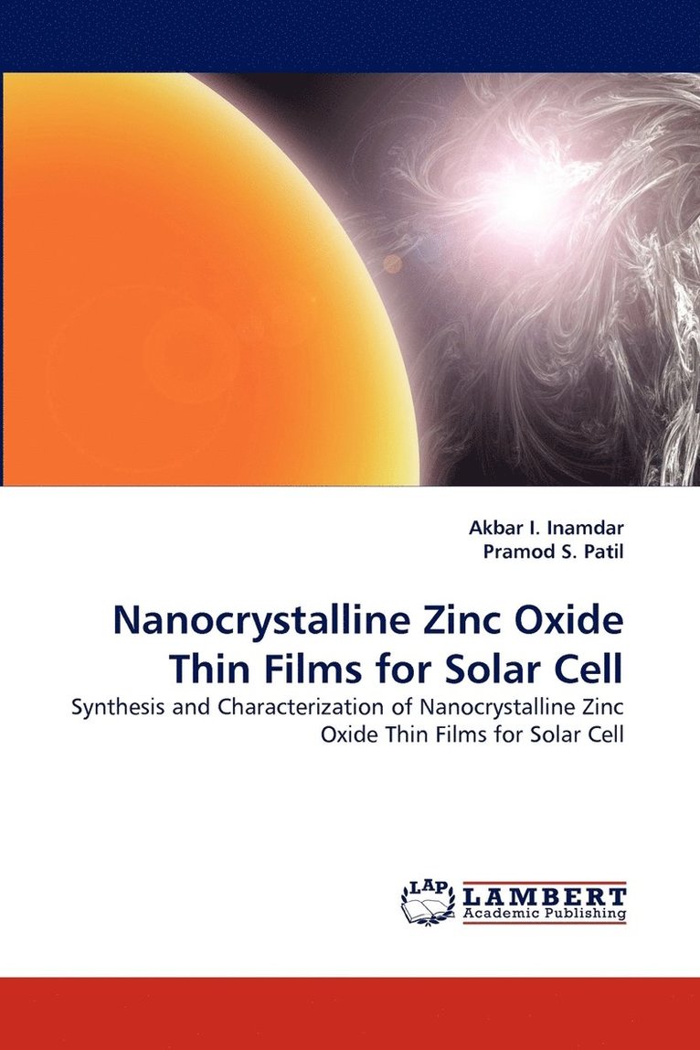 Nanocrystalline Zinc Oxide Thin Films for Solar Cell 1