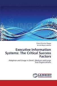 bokomslag Executive Information Systems