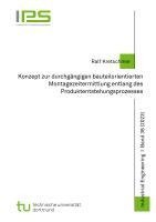 bokomslag Konzept zur durchgängigen bauteilorientierten Montagezeitermittlung entlang des Produktentstehungsprozesses