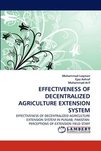 bokomslag Effectiveness of Decentralized Agriculture Extension System