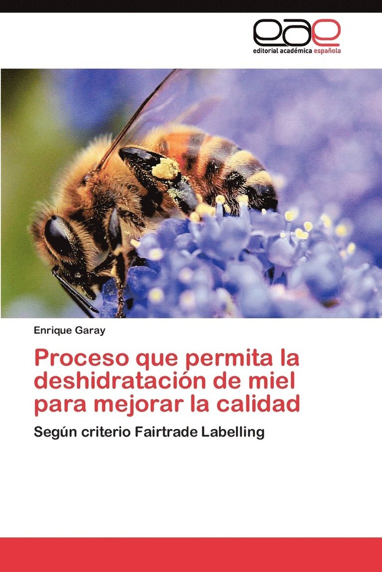 Garay Enrique, Enrique Garay - Proceso que permita la deshidratación de miel para mejorar la calidad, Häftad