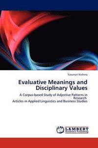 bokomslag Evaluative Meanings and Disciplinary Values