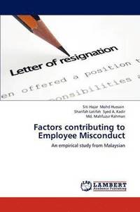 bokomslag Factors Contributing to Employee Misconduct