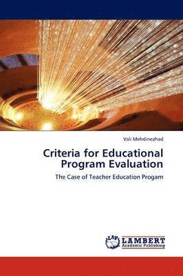 bokomslag Criteria for Educational Program Evaluation