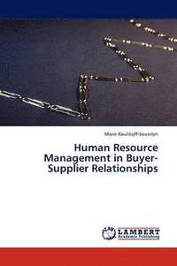 bokomslag Human Resource Management in Buyer-Supplier Relationships