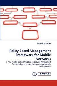 bokomslag Policy Based Management Framework for Mobile Networks