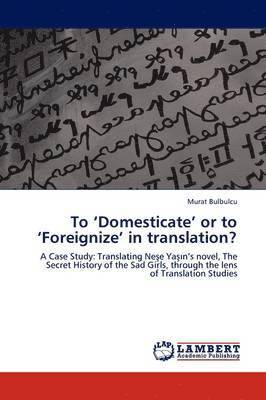 bokomslag To 'Domesticate' or to 'Foreignize' in Translation?