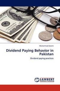 bokomslag Dividend Paying Behavior in Pakistan
