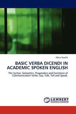 Basic Verba Dicendi in Academic Spoken English 1