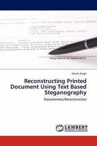 bokomslag Reconstructing Printed Document Using Text Based Steganography