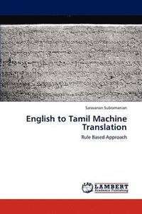 bokomslag English to Tamil Machine Translation