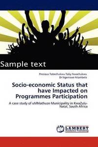 bokomslag Socio-Economic Status That Have Impacted on Programmes Participation