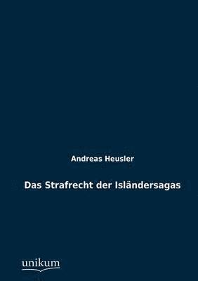 bokomslag Das Strafrecht der Islandersagas