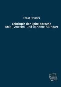 bokomslag Lehrbuch Der Ephe-Sprache