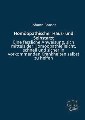 bokomslag Homoopathischer Haus- Und Selbstarzt