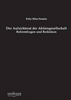 Der Aufsichtsrat Der Aktiengesellschaft 1