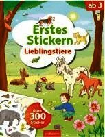 Erstes Stickern Lieblingstiere, Häftad