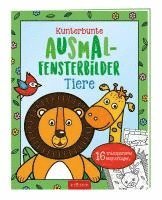 bokomslag Kunterbunte Ausmal-Fensterbilder - Tiere