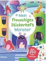 bokomslag Mein flauschiges Stickerheft - Monster