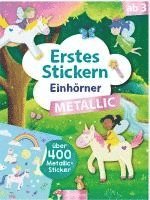 bokomslag Erstes Stickern Metallic - Einhörner