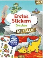 Erstes Stickern Metallic - Drachen