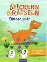 bokomslag Stickern & Rätseln ab 3: Stickern & Rätseln - Dinosaurier