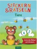 bokomslag Stickern & Rätseln - Tiere