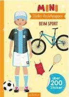 bokomslag Mini-Sticker-Anziehpuppen - Beim Sport