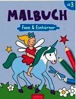 Malbuch Feen & Einhörner, Häftad