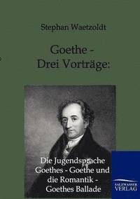 bokomslag Goethe - Drei Vorträge
