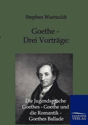 bokomslag Goethe - Drei Vortrge