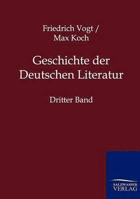 bokomslag Geschichte der Deutschen Literatur