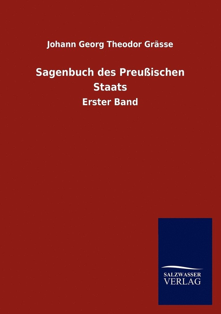 Sagenbuch Des Preu Ischen Staats