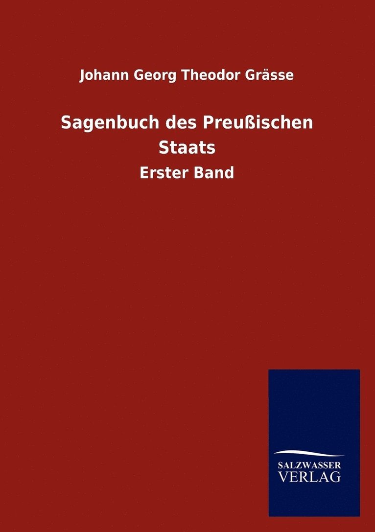 Sagenbuch Des Preu Ischen Staats 1