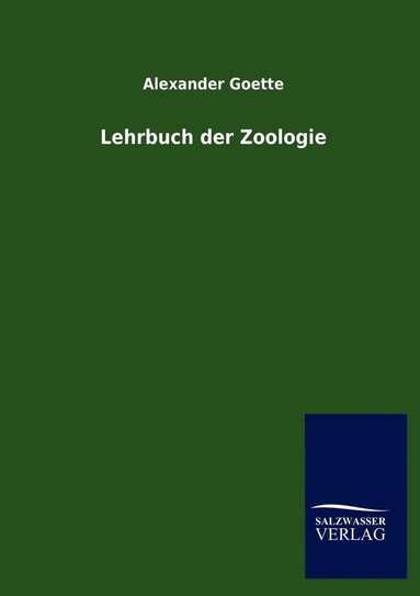 bokomslag Lehrbuch der Zoologie