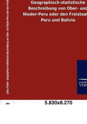 bokomslag Geographisch-statistische Beschreibung von Ober- und Nieder-Peru oder den Freistaaten Peru und Bolivia