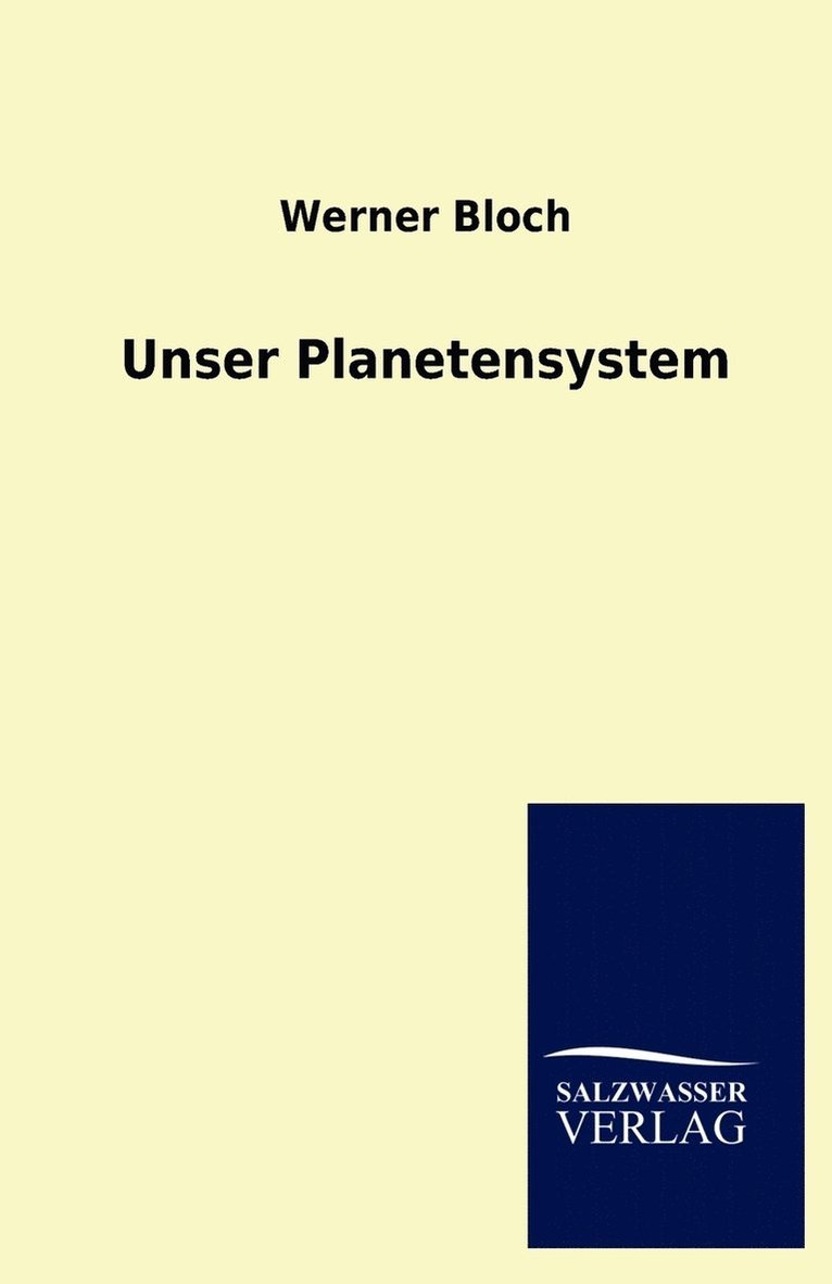 Unser Planetensystem 1