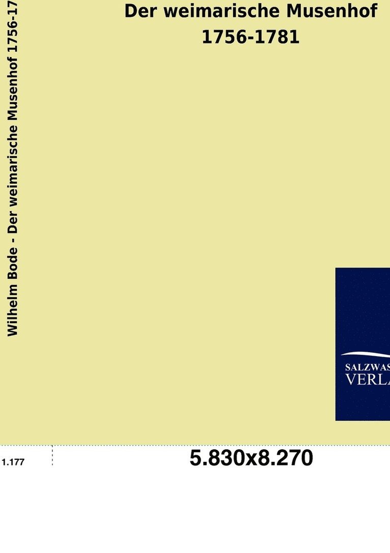 weimarische Musenhof 1756-1781