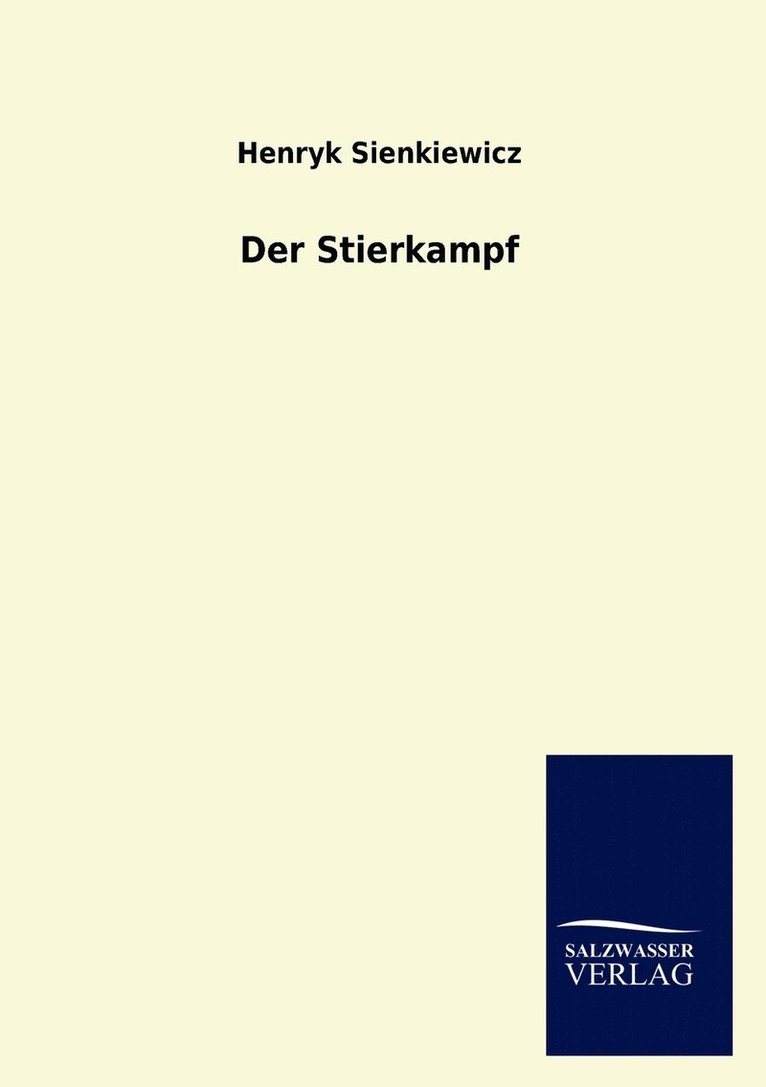 Der Stierkampf 1