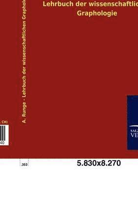 Lehrbuch der wissenschaftlichen Graphologie
