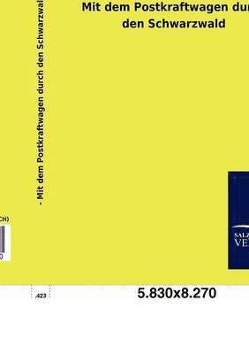 bokomslag Mit dem Postkraftwagen durch den Schwarzwald