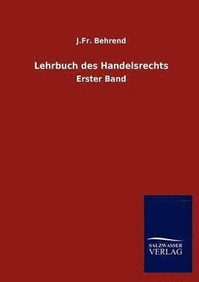 Lehrbuch des Handelsrechts 1