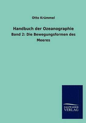 Otto Krümmel - Handbuch der Ozeanographie, Häftad