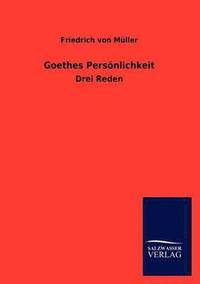 bokomslag Goethes Persoenlichkeit