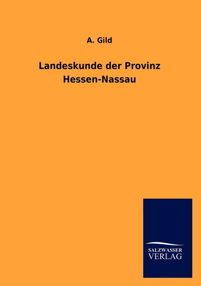 Landeskunde der Provinz Hessen-Nassau 1