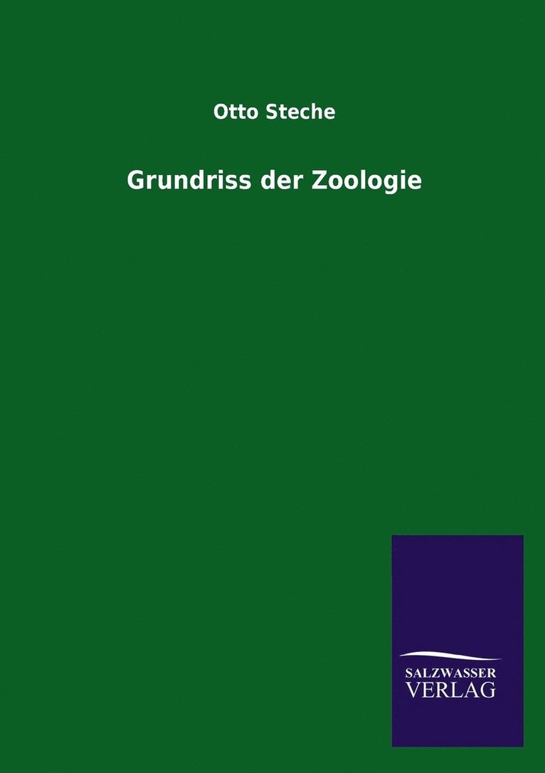 Grundriss der Zoologie 1