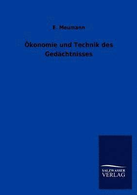 bokomslag konomie und Technik des Gedchtnisses