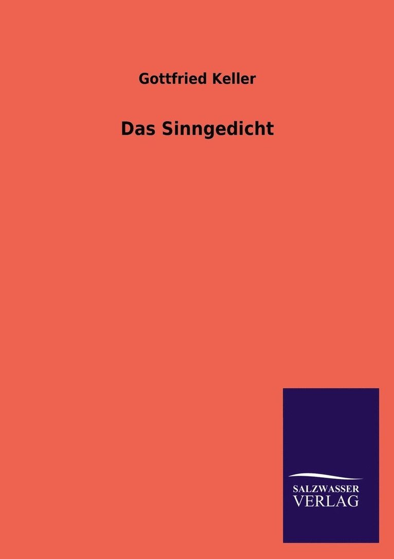 Das Sinngedicht 1