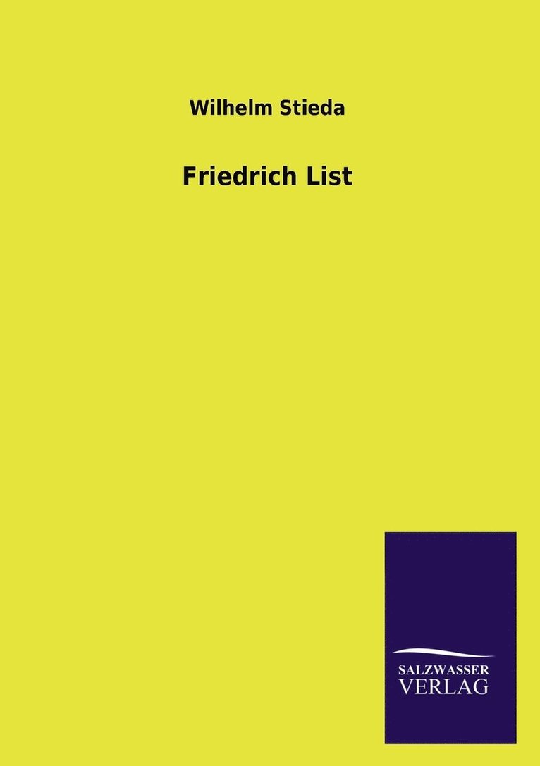 Friedrich List 1